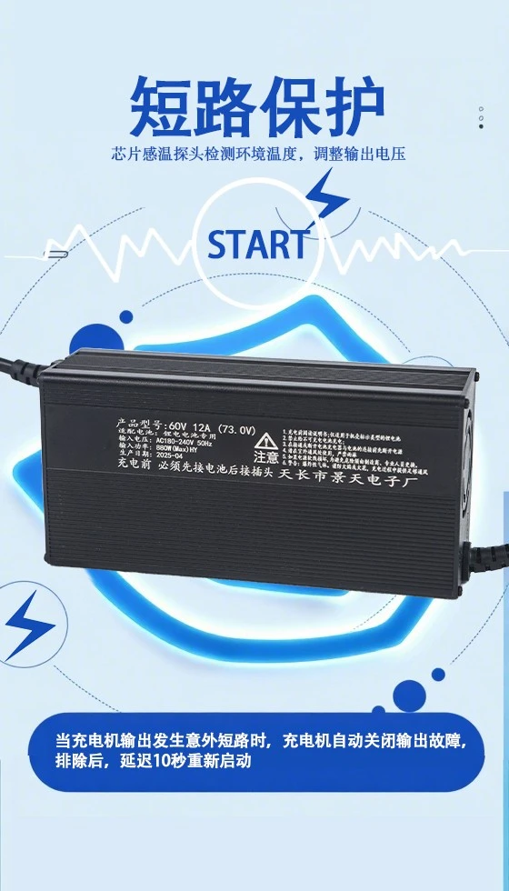 Aluminum Cased Sightseeing Vehicle Charger factory